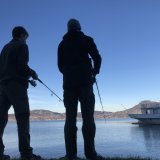 Louis et Victor, 15 ans, en pleine session de pêche au Bouveret